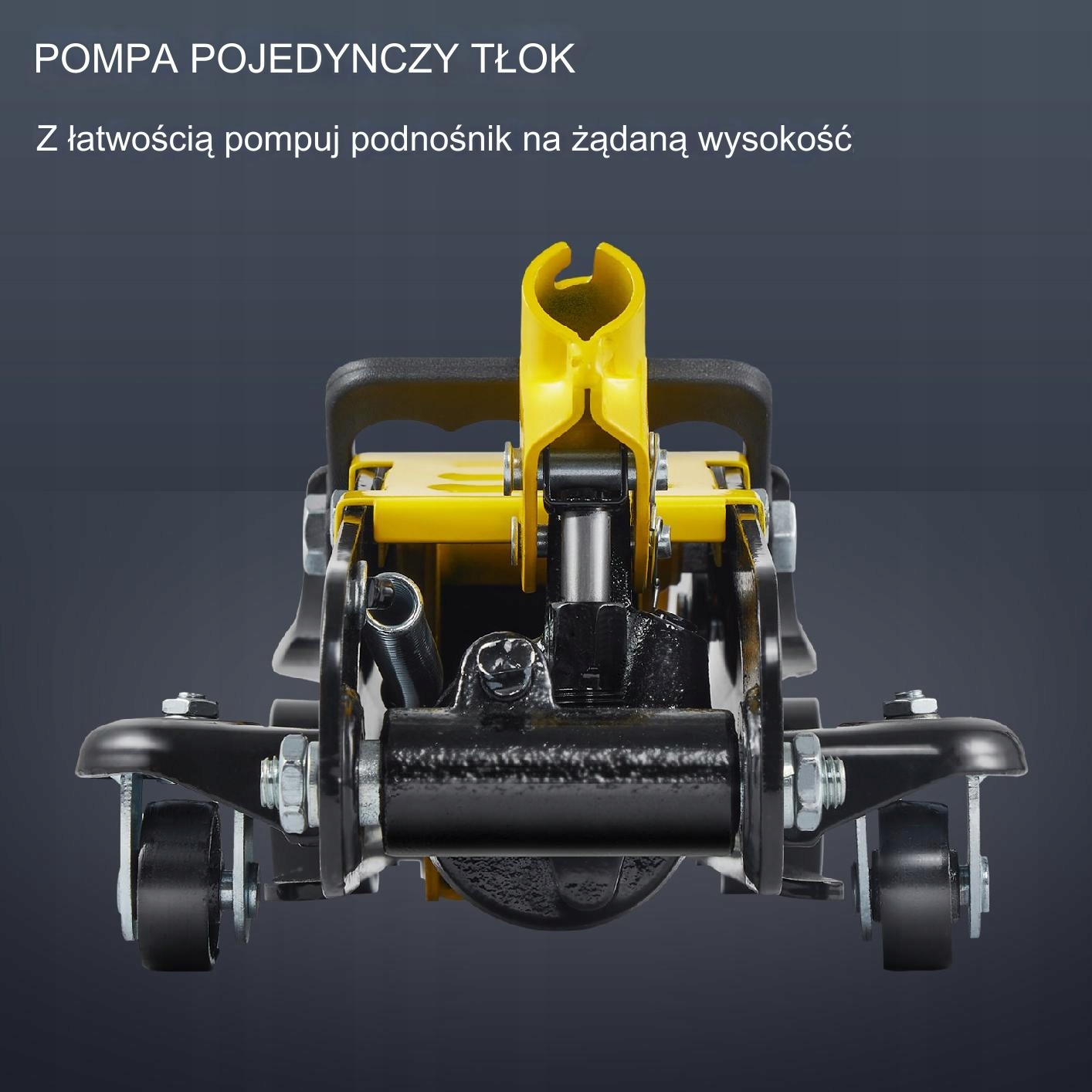 PODNOŚNIK SAMOCHODOWY ŻABA HYDRAULICZNY NISKOPROFILOWY LEWAREK 2.5 T Kod producenta ŻABALEWAREK