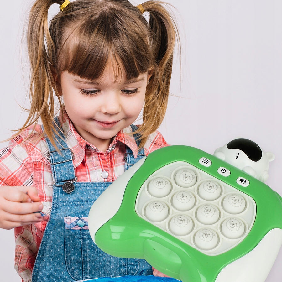 GRA ZRĘCZNOŚCIOWA POP IT POPIT ELEKTRYCZNA ANTYSTRESOWA LED DŹWIĘKI KOSMOS Wysokość produktu 12.5 cm