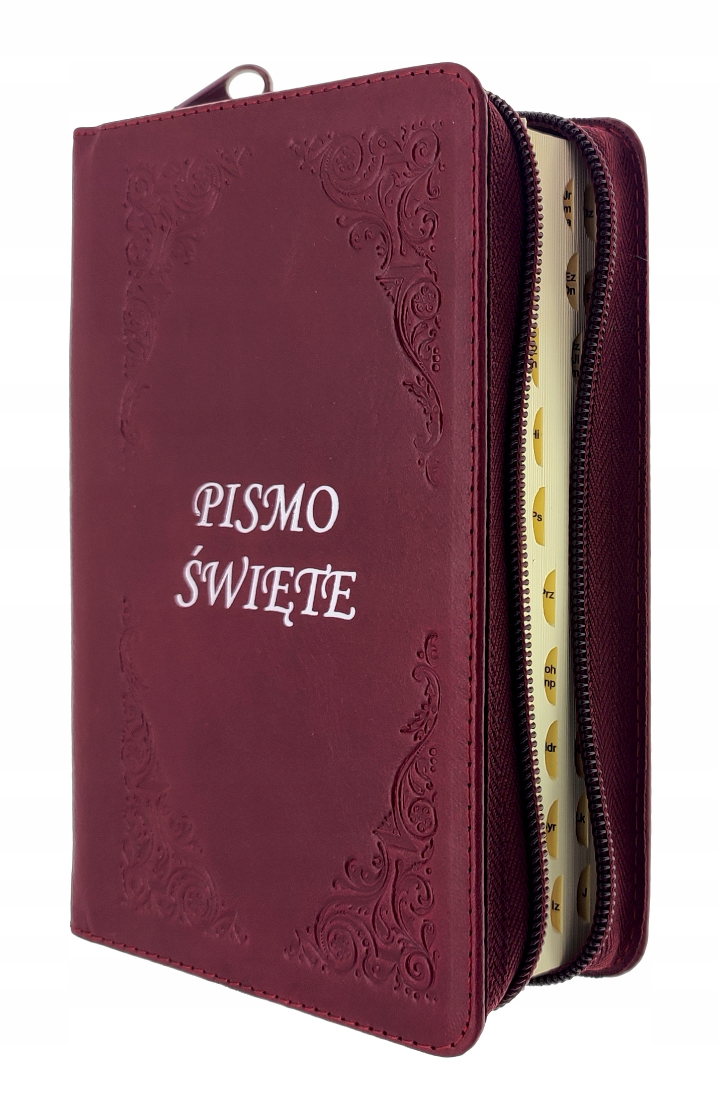 Písmo svaté Bible tisíciletí Malá pag. v kožené vazbě červené