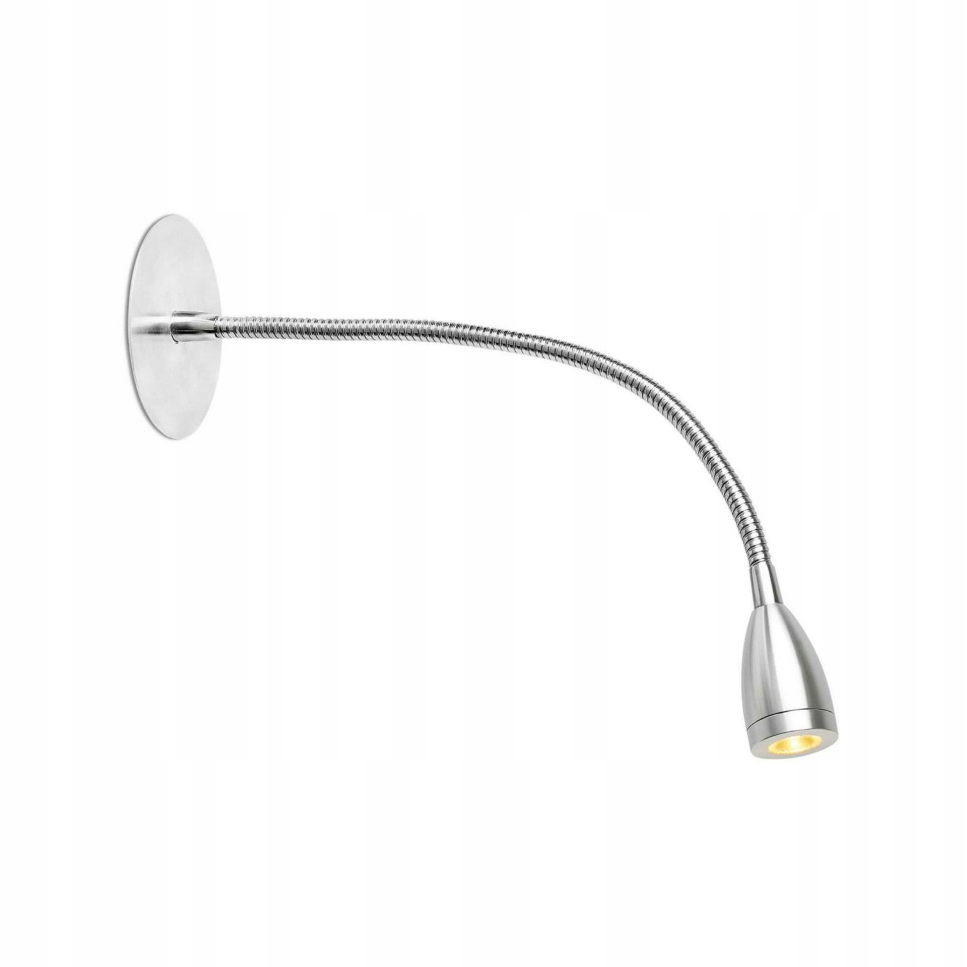 Faro Loke zapustené nástenné Led svietidlo, chróm, 3 W, 320 mm