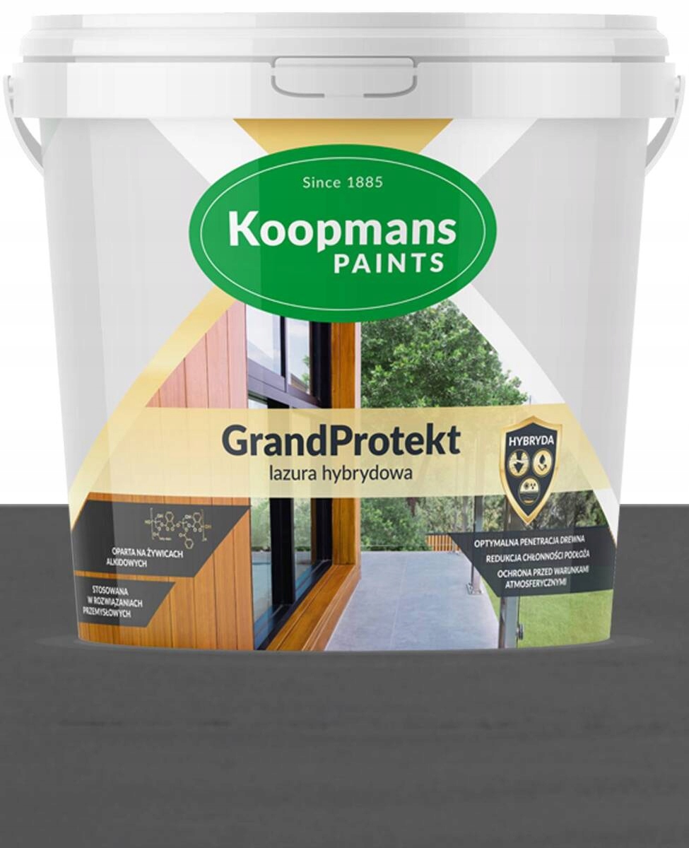 Koopmans GrandProtekt Lazura na dřevo 916 Surová Světle Modrá 10 l