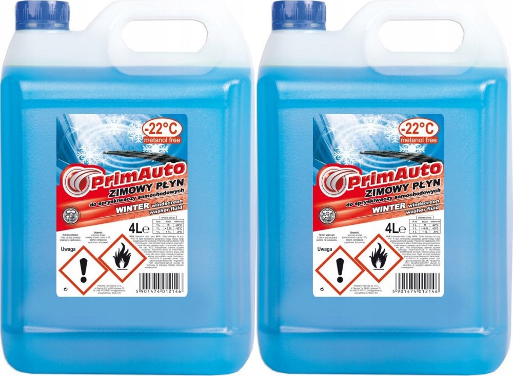 Płyn zimowy do spryskiwaczy 4L PrimAuto x 2 SZT