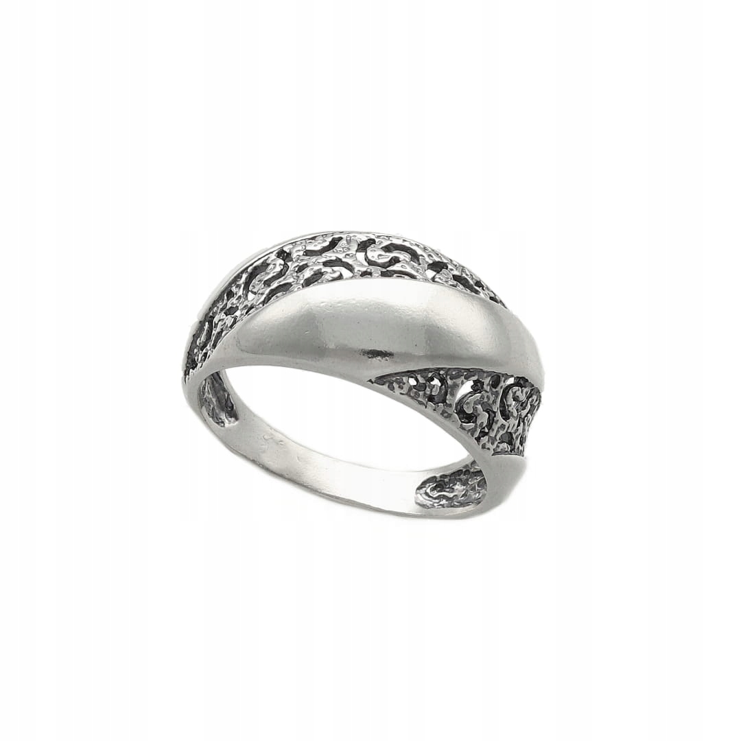 Prolamovaný oxidovaný stříbro Prstýnek vel. 25