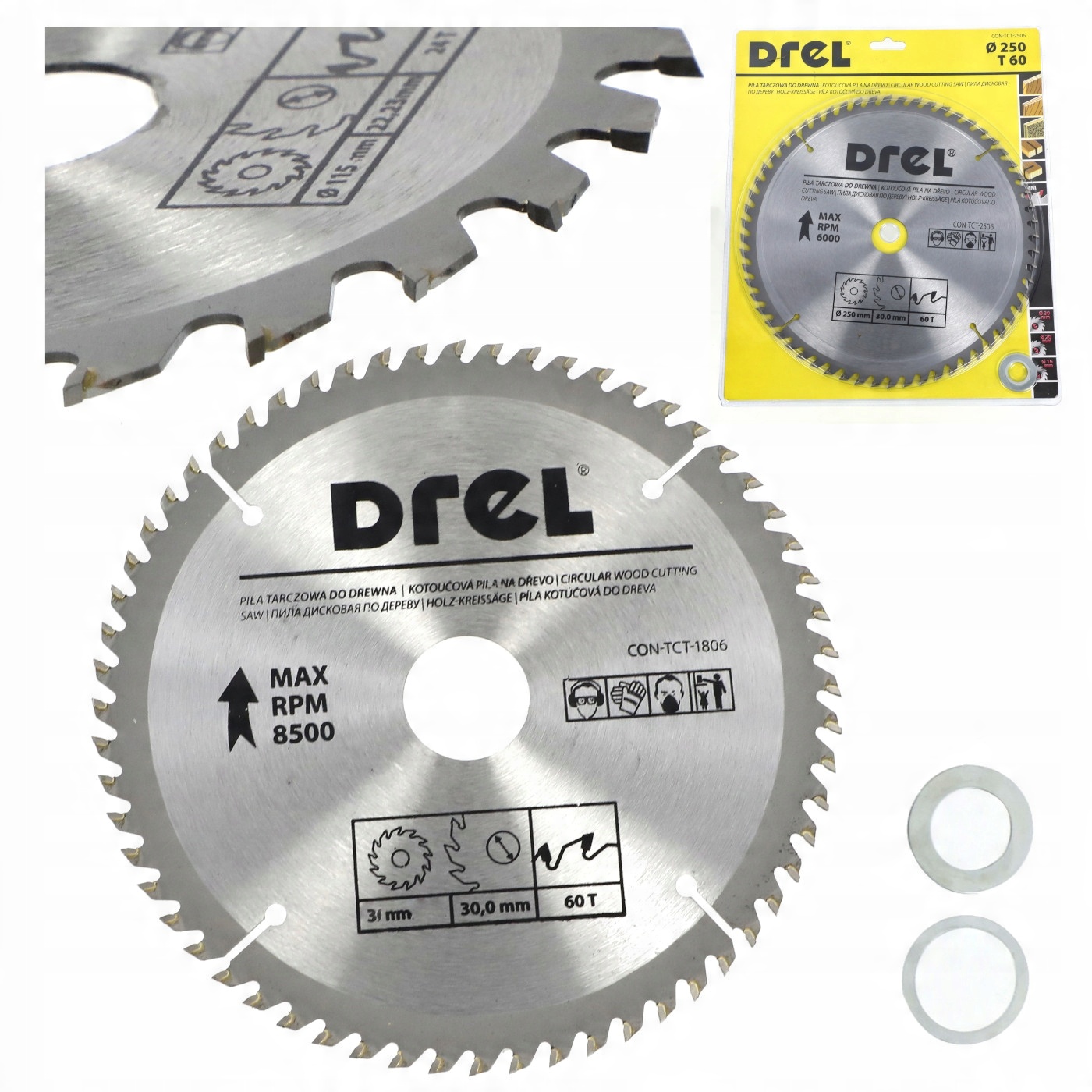 

Tarcza Do Drewna Piła Widiowa 250 X 30mm 60T