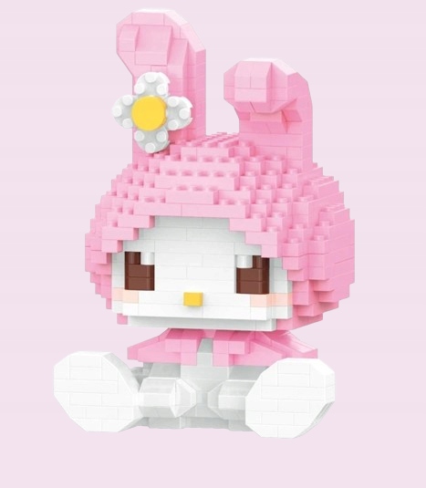 Klocki Hello Kitty Sanrio Figurka My Melody Box Pudełko 406 elementów