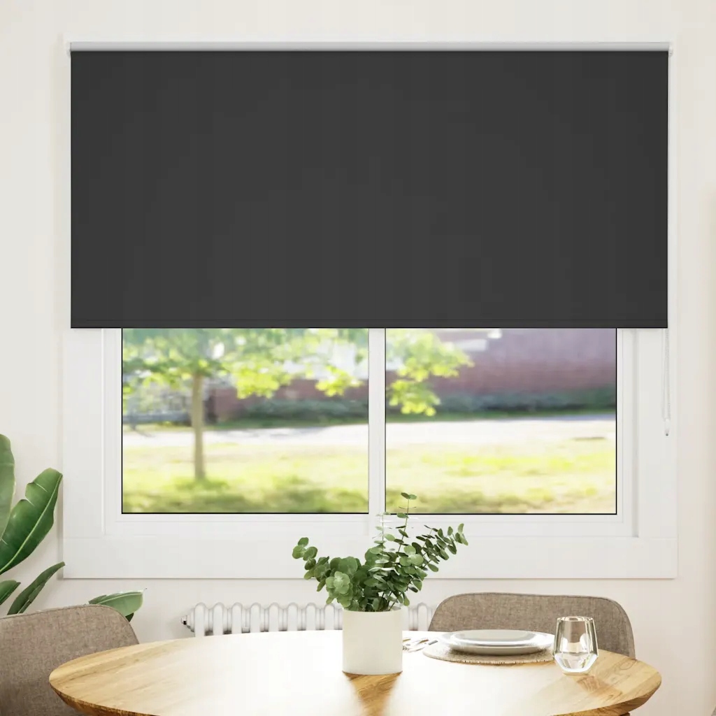 Roleta zatemňovací 160x130 cm šířka látky 156,6 cm polyester Černý 4010854