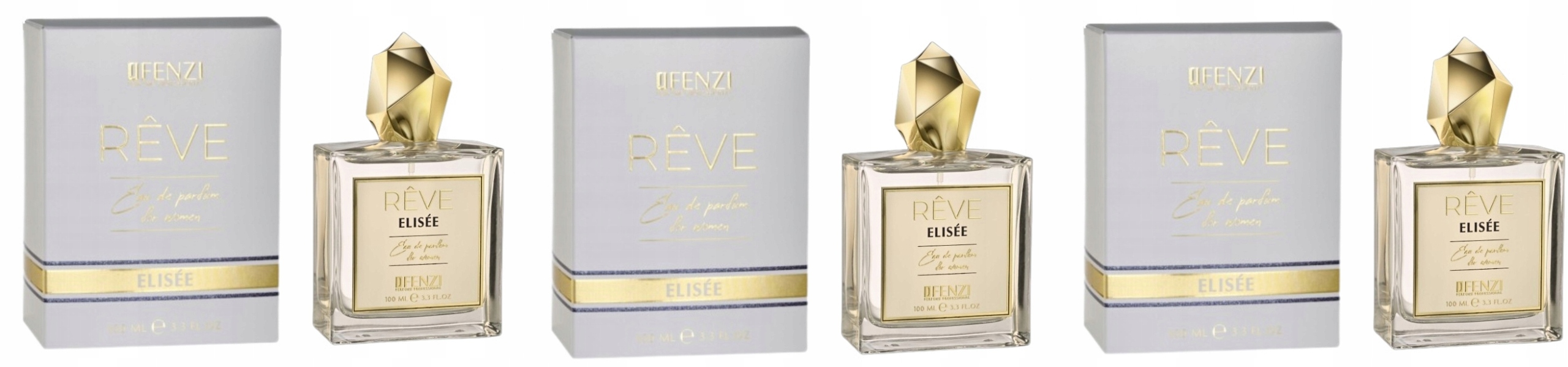 JFenzi Reve Elisee Women 3x100 ml parfémovaná voda pro ženy