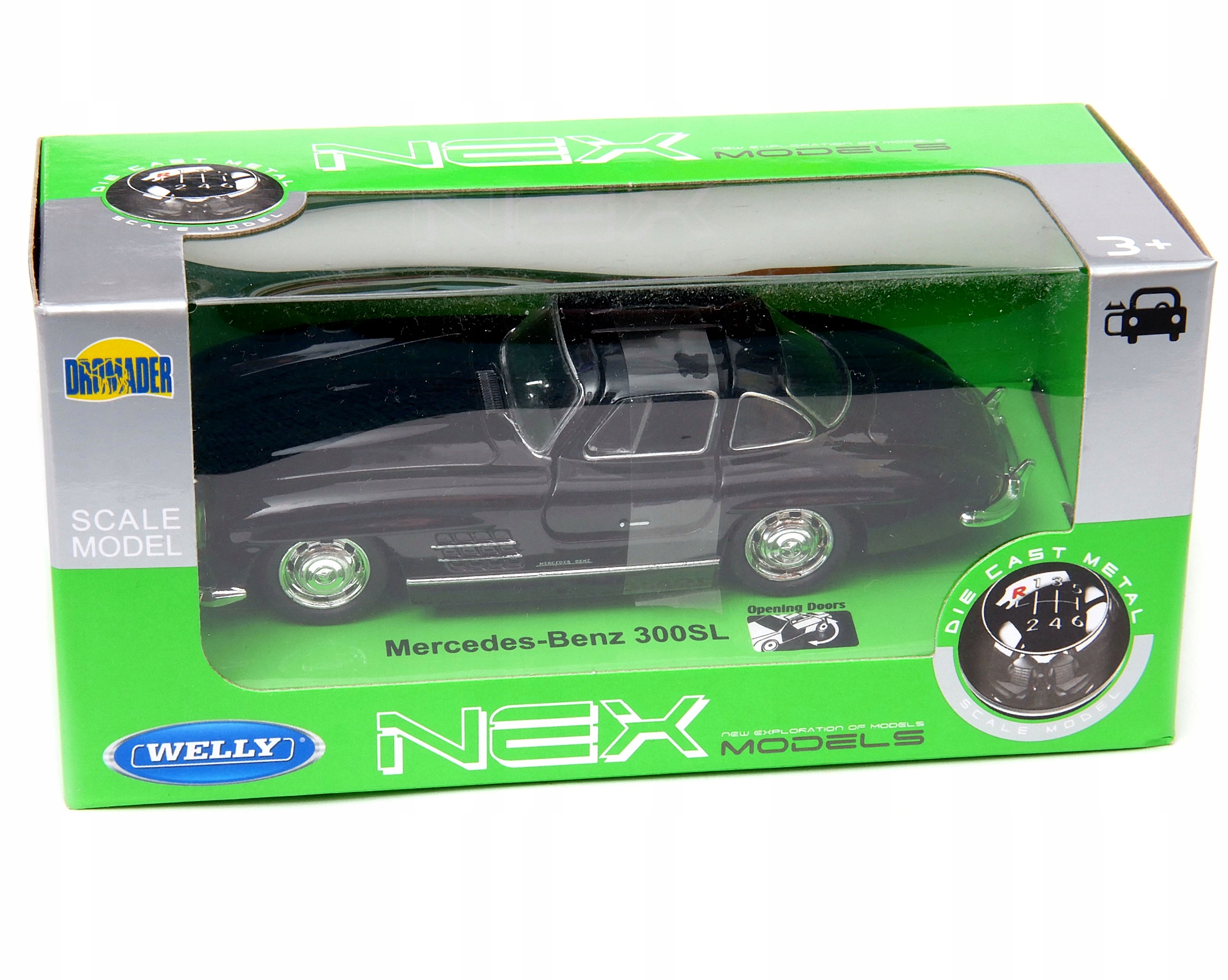 Mercedes-Benz 300SL 1:34-39 WELLY czarny Rodzaj pojazdu Osobowe