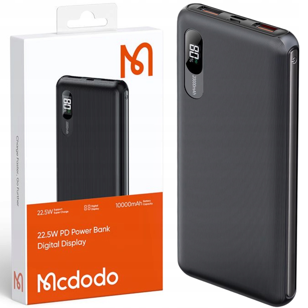 

Mcdodo Powerbank 10000MAH Qc 3.0 Usb-c Pd 22.5W