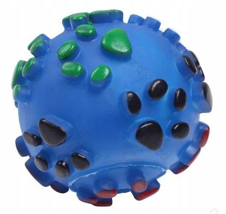 

Zabawka piszcząca piłka 8,5cm Łapki dla psa blue