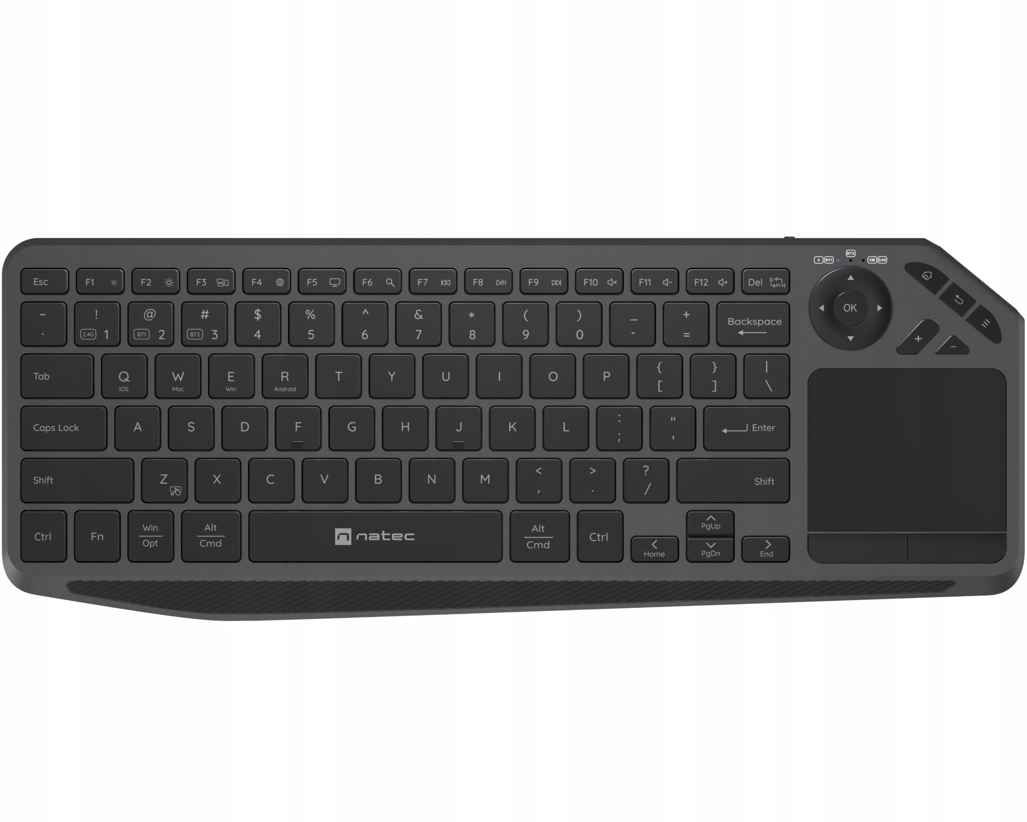 Bezprzewodowa klawiatura Smart Tv Natec Turbot 2 touchpad slim NKL-2317