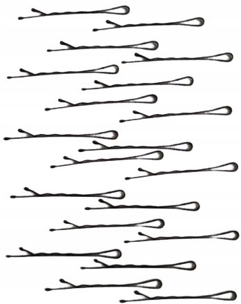 

Wsuwki do włosów 20 Szt karbowane czarne Baimei