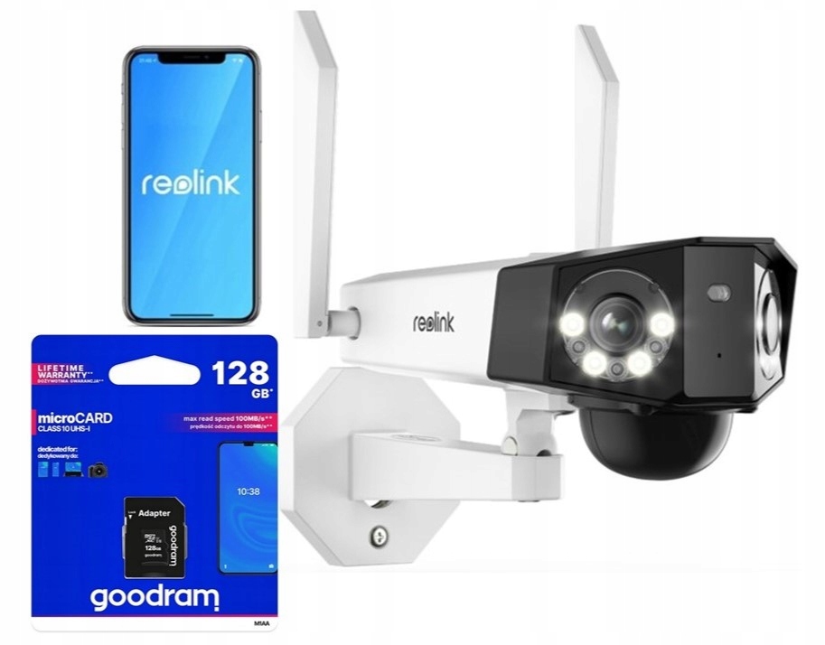 Kamera Reolink Duo Series G750 Lte 6MP akumulátor 2x objektiv Karta 128GB
