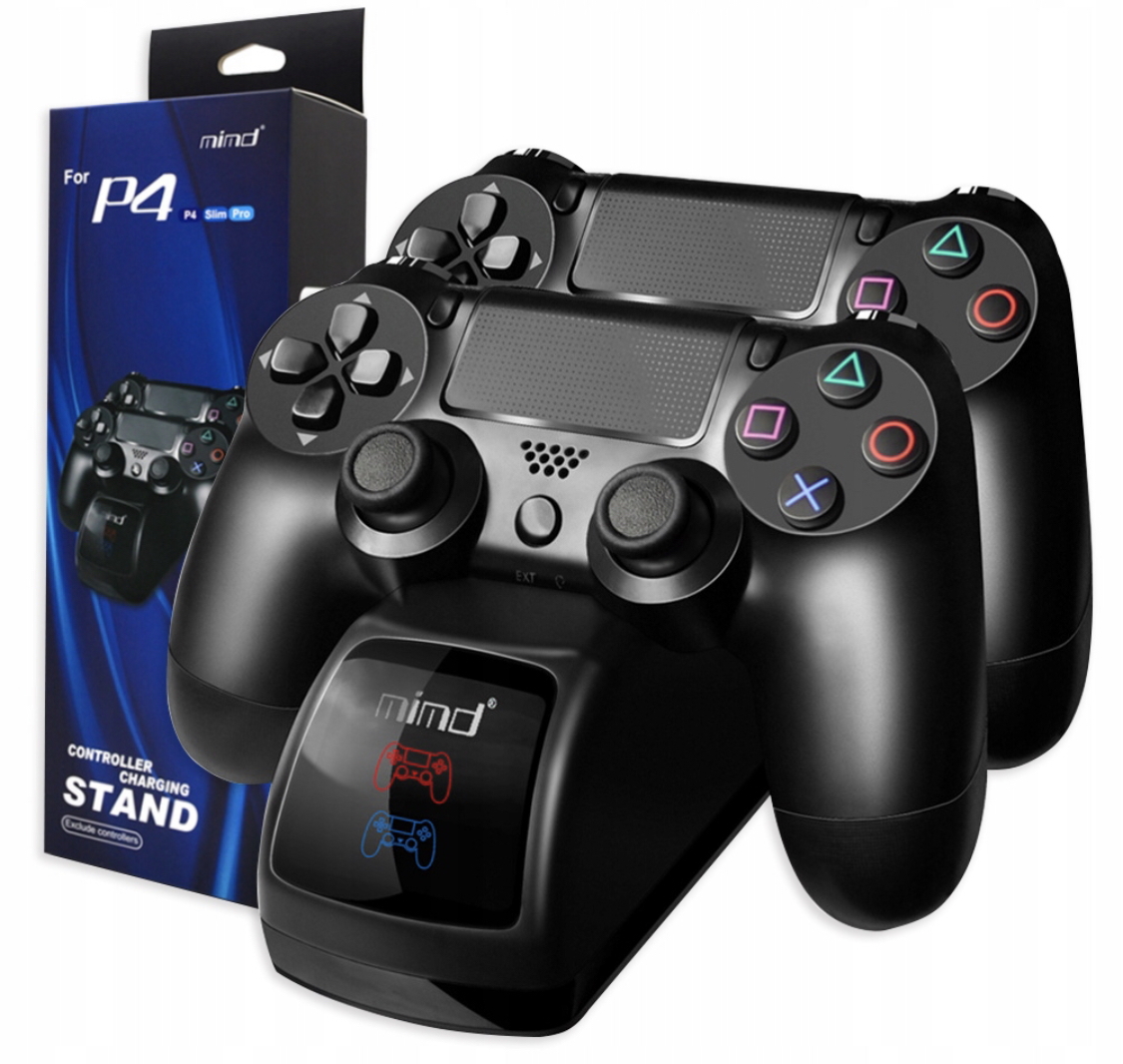 Ładowarka Stacja Dokująca Ładująca Do Dwóch Padów Pad PS4 Pro Dualshock