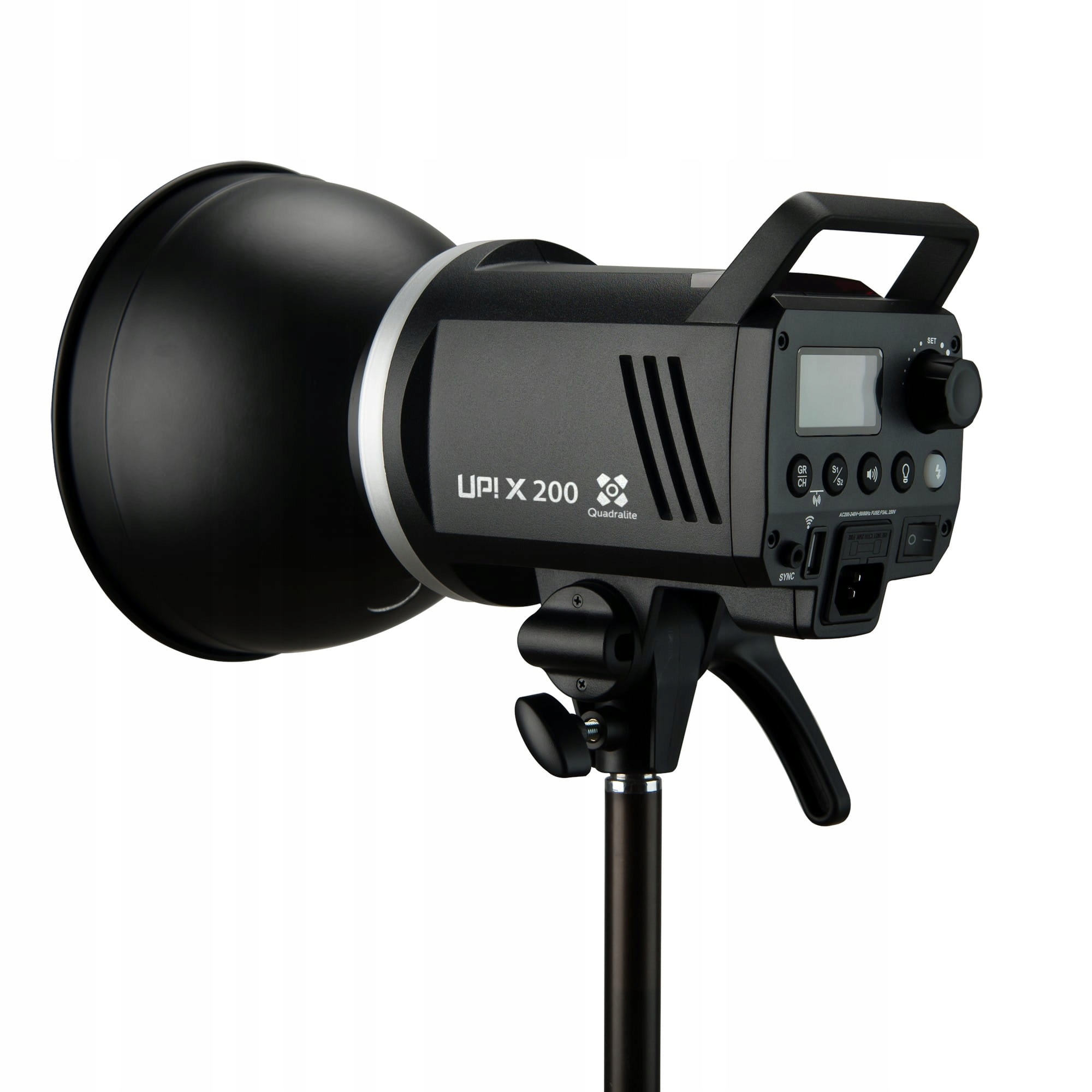 Lampa błyskowa Quadralite Up! X 200 Waga produktu z opakowaniem jednostkowym 2 kg