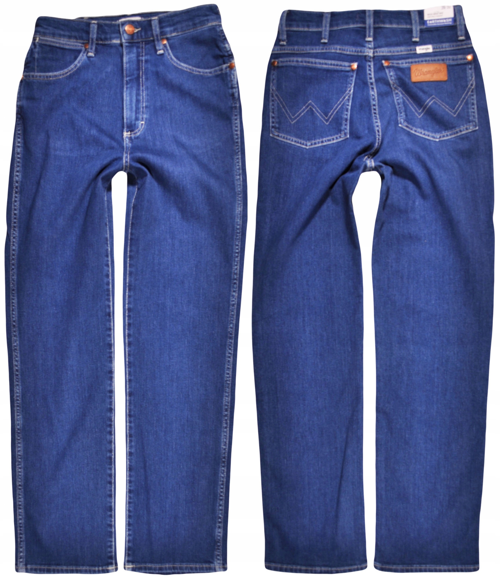 Wrangler džíny High Waist straight Blue Wild West W26 L32