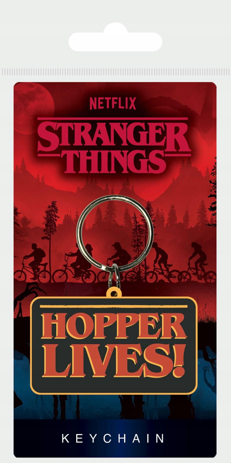 

Oryginalny brelok Stranger Things Hopper Lives