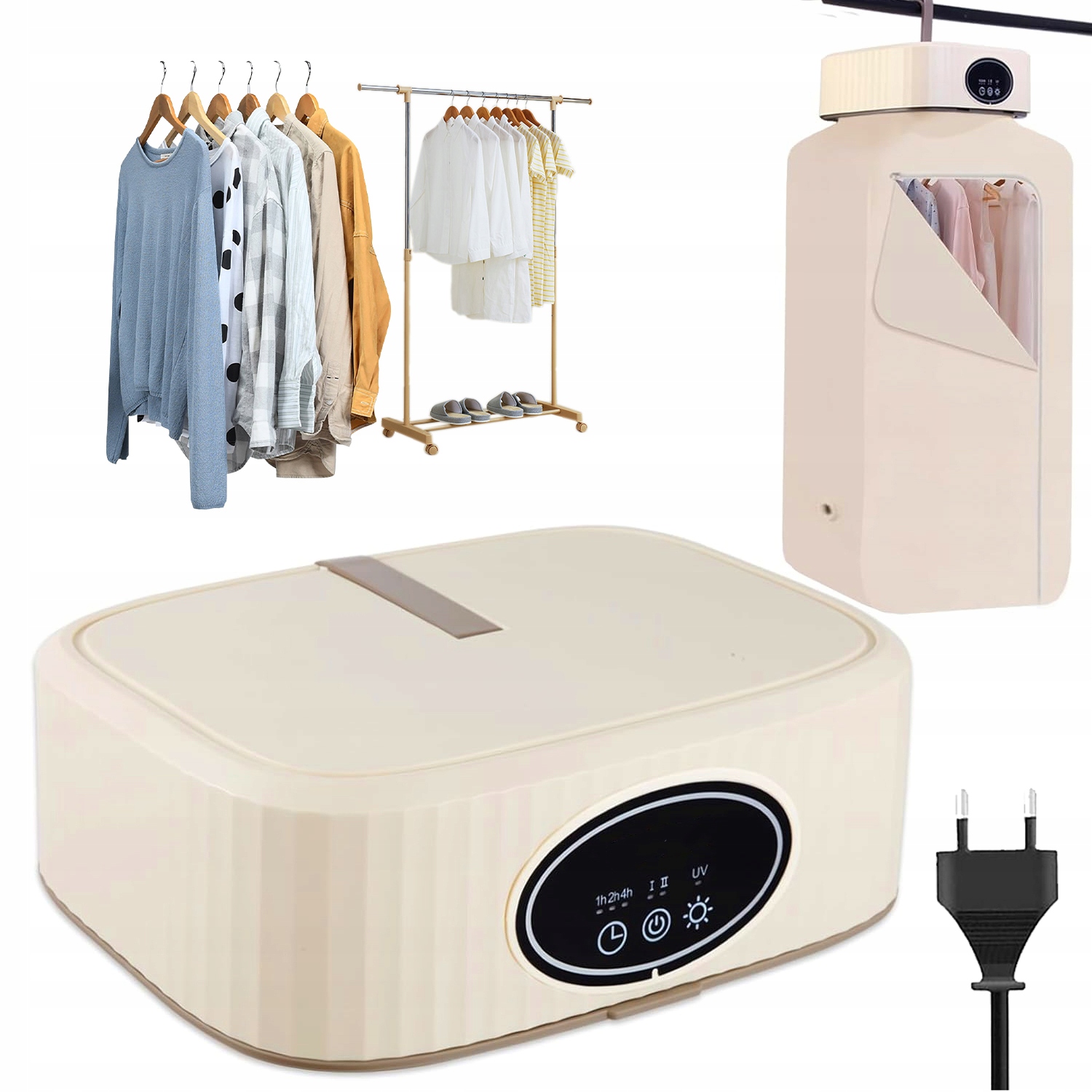 Levně Sušák Na Prádlo 600W Elektrická Sušák S Tepelnou Pumpou Přenosná Mini