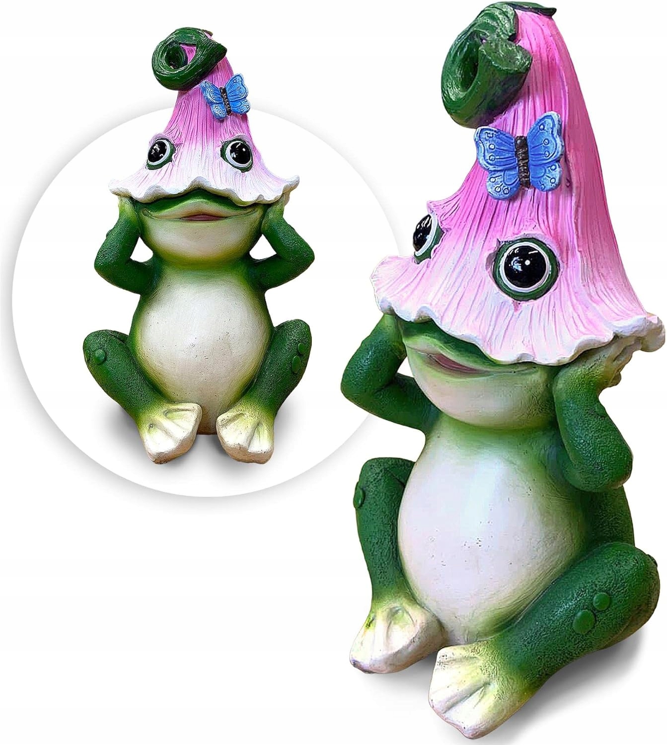 Dekoracja Ogrodowa Żaba Ozdoba Figurka Na Taras Trawnik Balkon Do Ogrodu