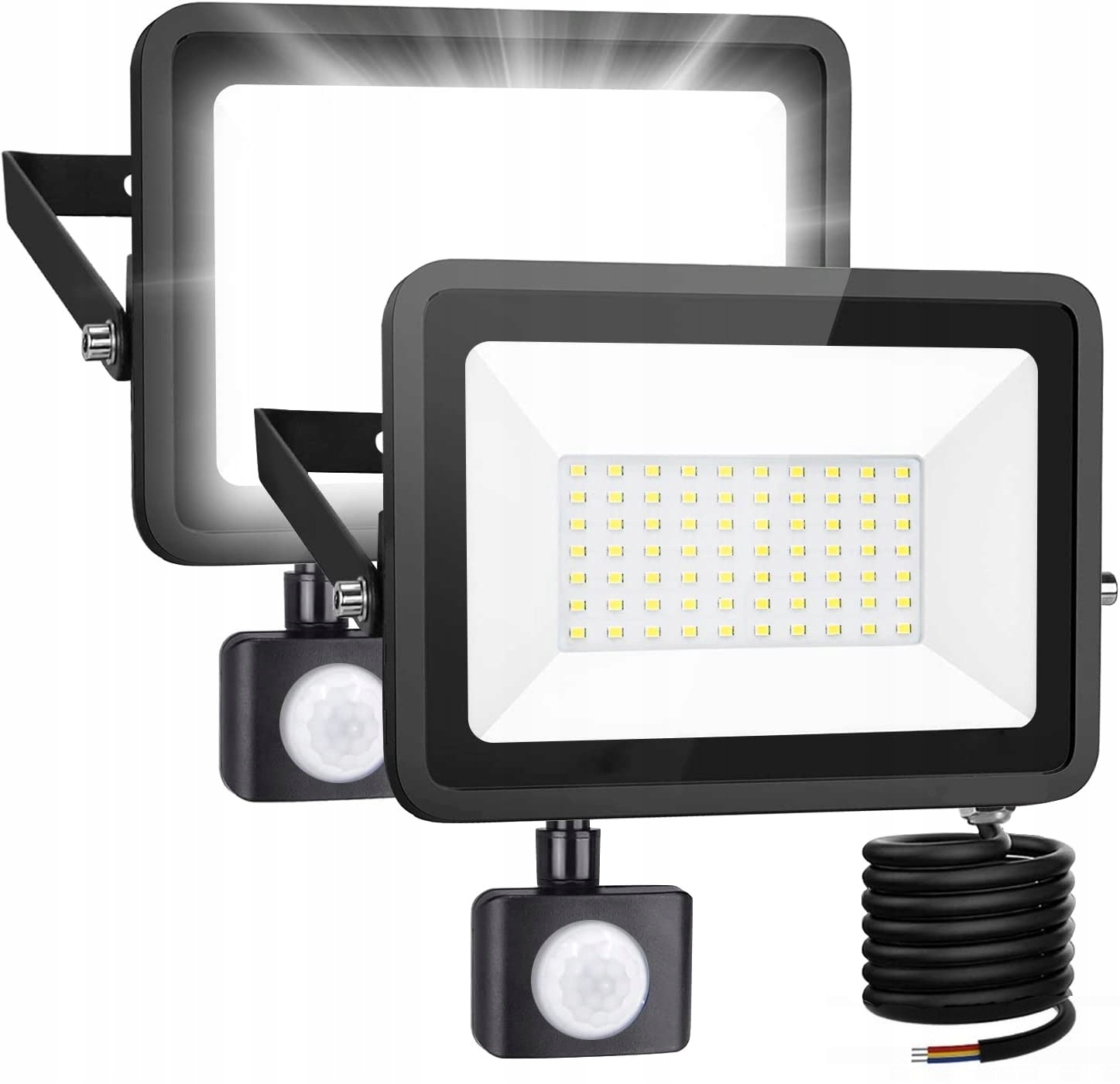 

2x Halogen Naświetlacz Led 50W z czujnik ruchu Pir