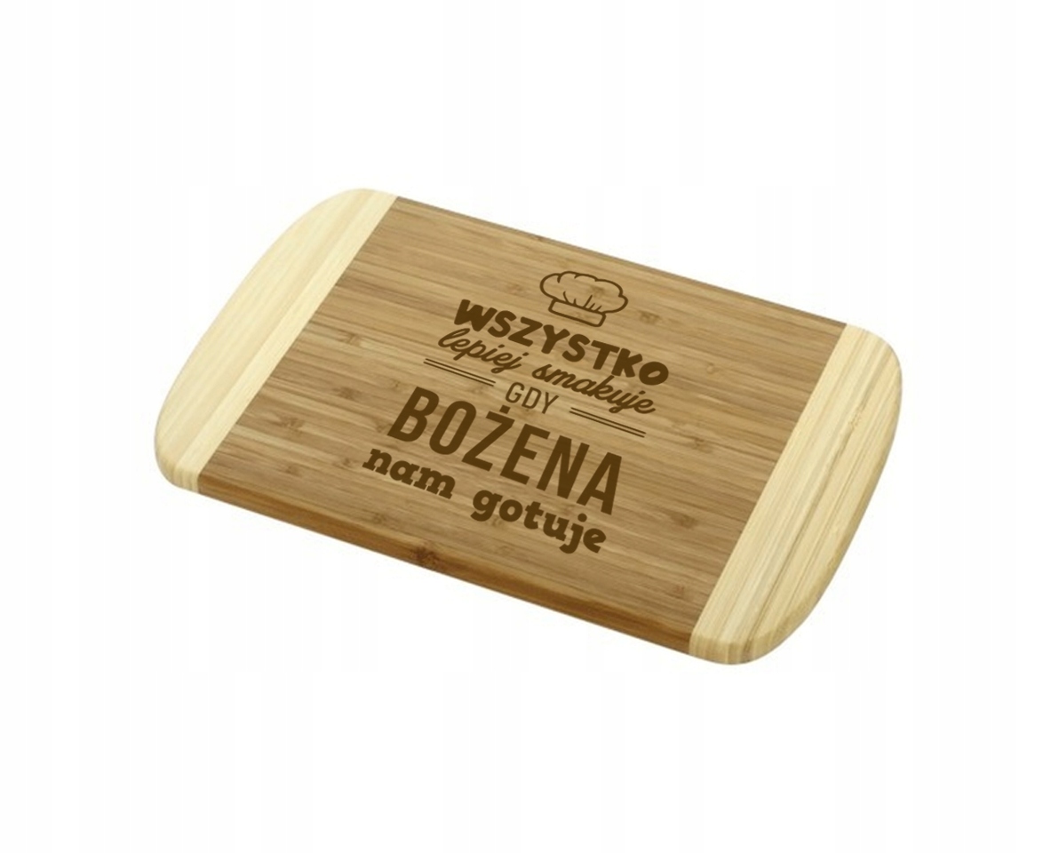

Deska do krojenia drewno bambus 30 cm grawer