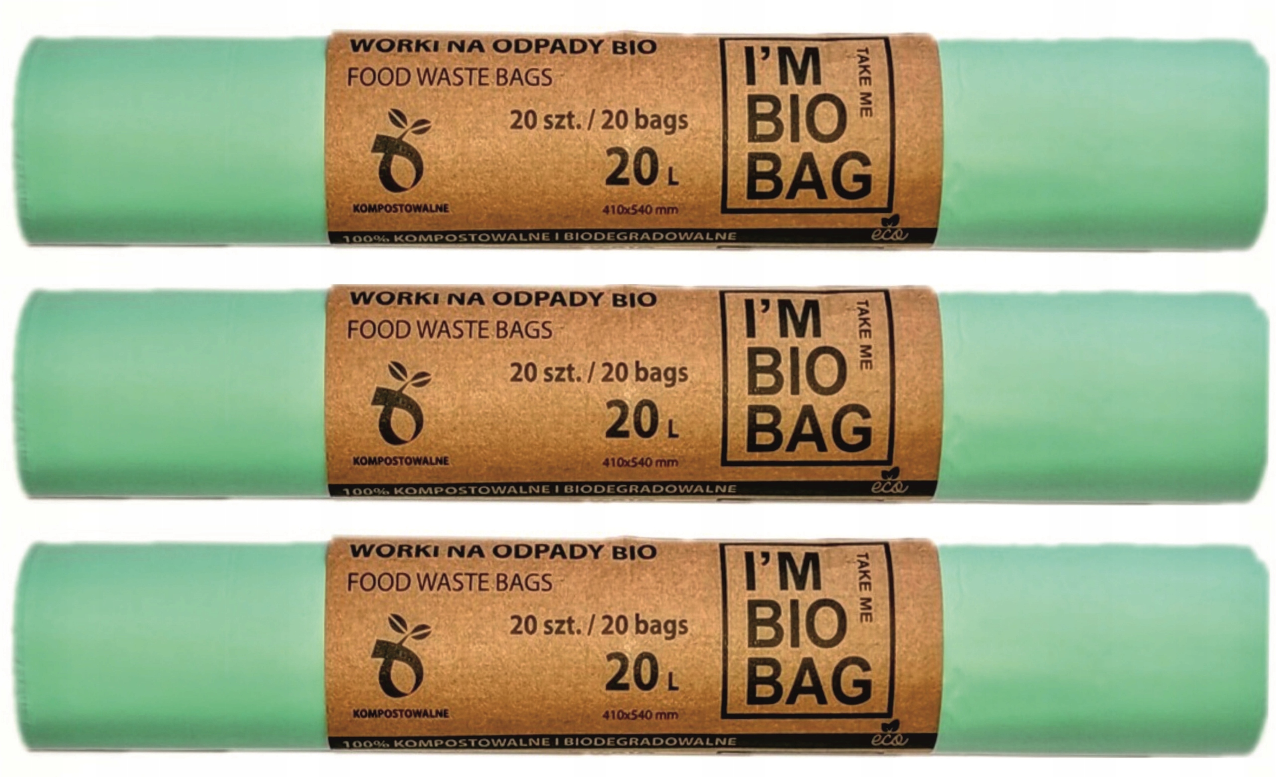 

Worki Biodegradowalne Kompostowalne 20L Bio 60szt