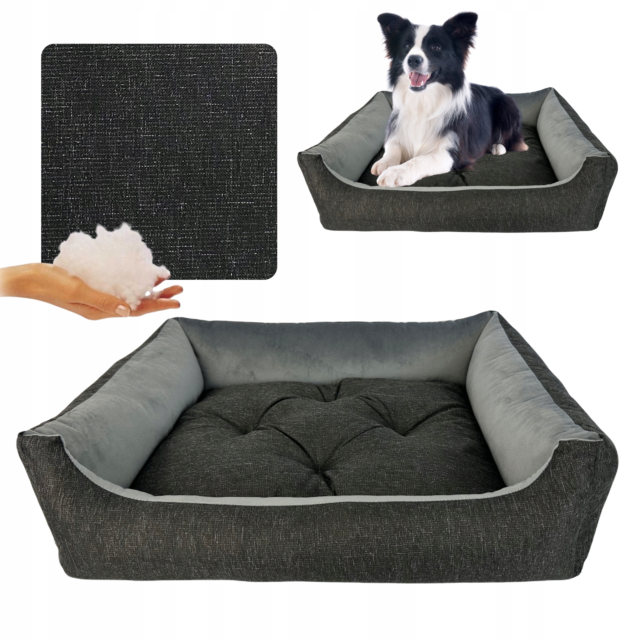 Levně Pelíšek Couch, kotec pro psa kočku XL, s polštářem, antialergické, 85x65cm