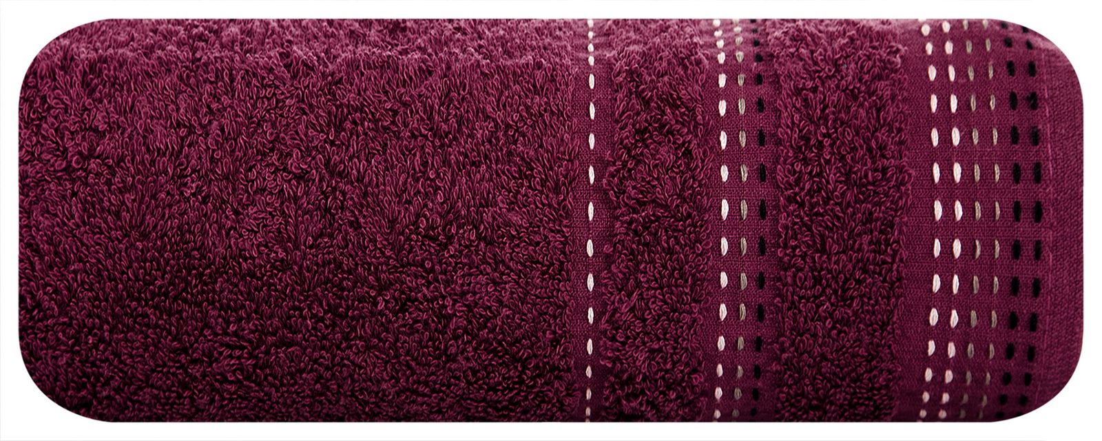 

Fioletowy ręcznik żakardowa bordiura miękki 50X90