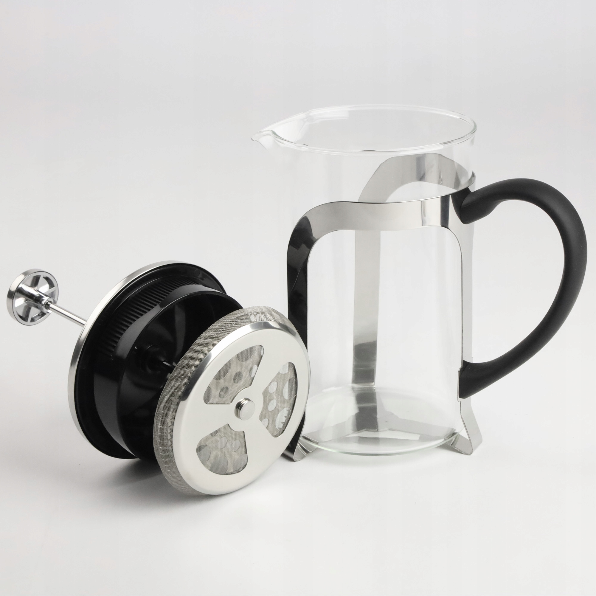DZBANEK Z ZAPARZACZEM DO KAWY HERBATY ZIÓŁ STALOWY 800 ML FRENCH PRESS