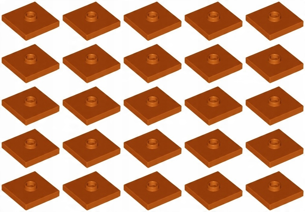 

Lego 87580 Płytka 2x2 pomarańcz ciemn (15g) 25 szt