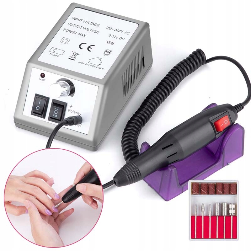 

Frezarka do Paznokci Manicure Pedicure 15W Szara