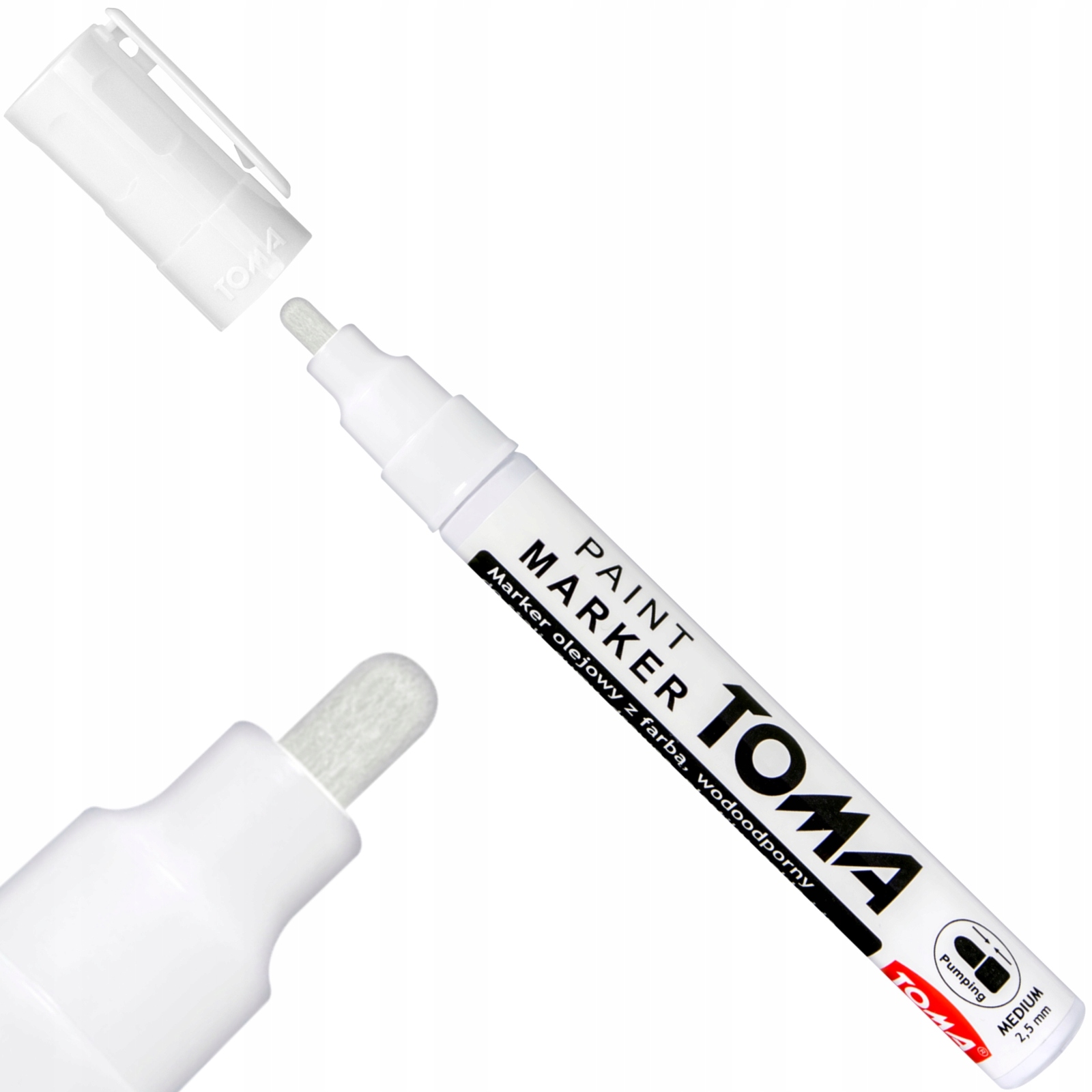 

Marker Olejowy Olejny Toma TO-440 Biały do opon