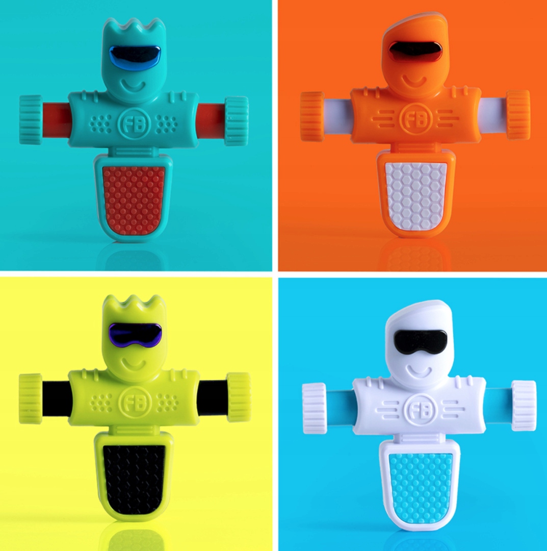 Piłkarzyk Fat Brain Toy Foosbots Series 2 Rora niebieski