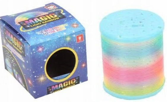 

Sprężyna Tęczowa Magiczna Świecąca Sprężynka Magic