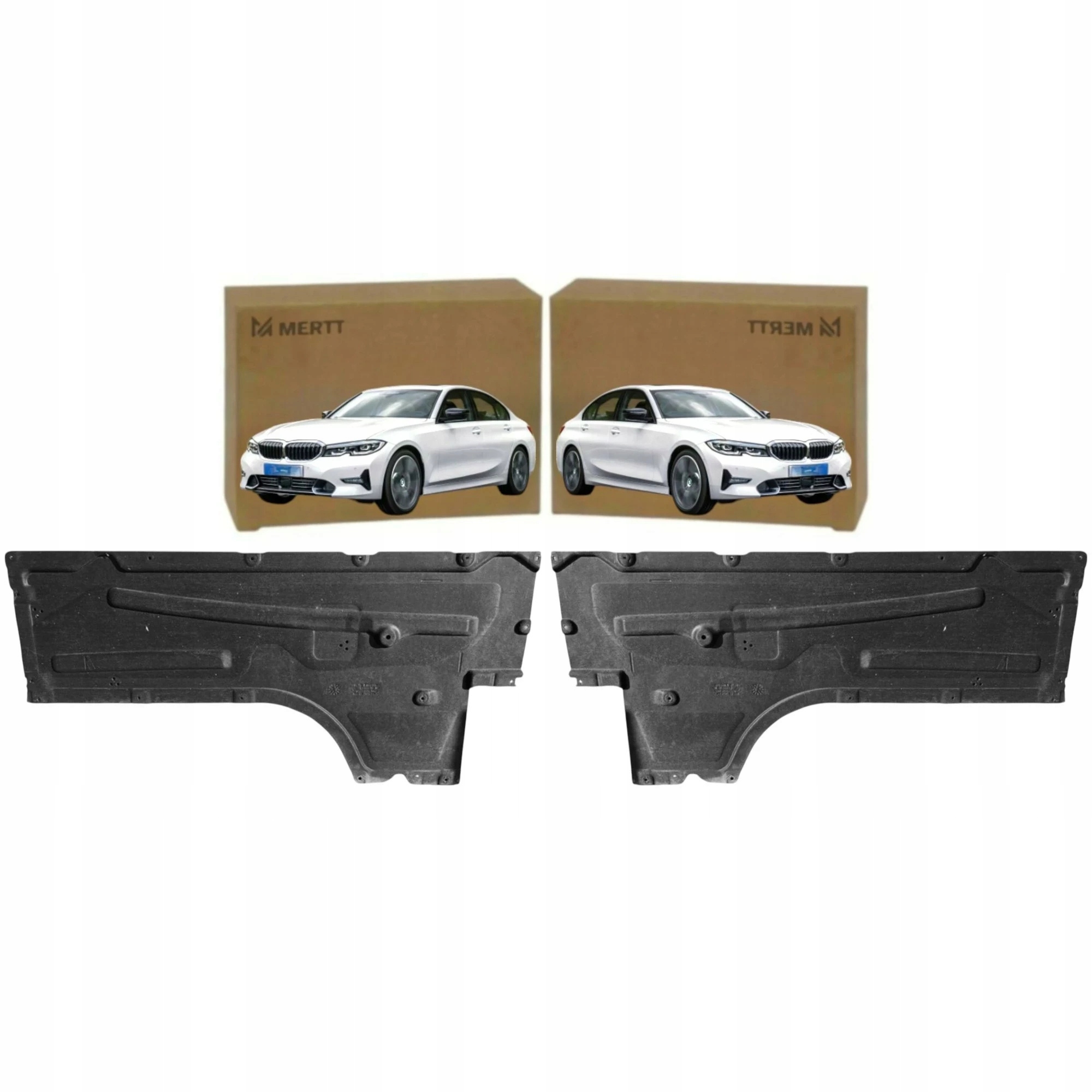 Krycí Deska Prahu Podvozku Levá Pravá Bmw 3 G20 G21 2018+ Komplet