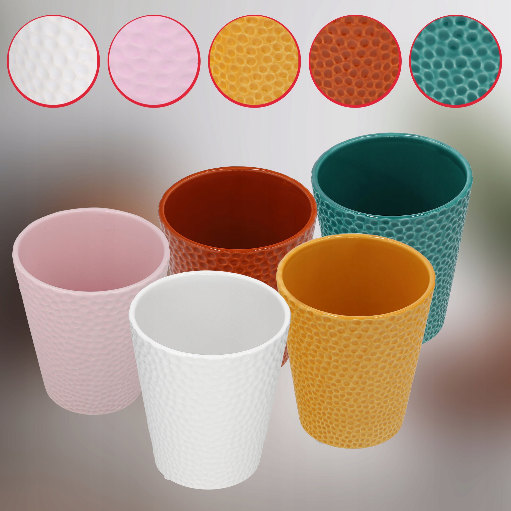 2 szt DONICZKA Fi 12 DONICA OSŁONKA CERAMICZNA NA KWIATY ROŚLINY STORCZYKI Marka Kotarbau