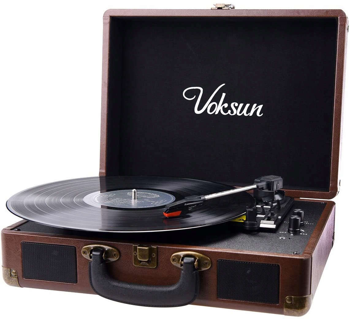 Gramofon Voksun C200 Odtwarzacz Wbudowany Głośnik 33/45/78