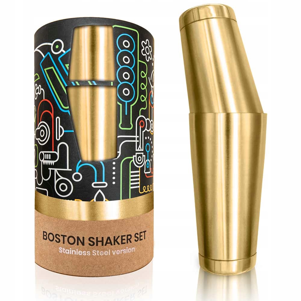 

Shaker barmański bostoński stalowy Tin-Tin 750ml