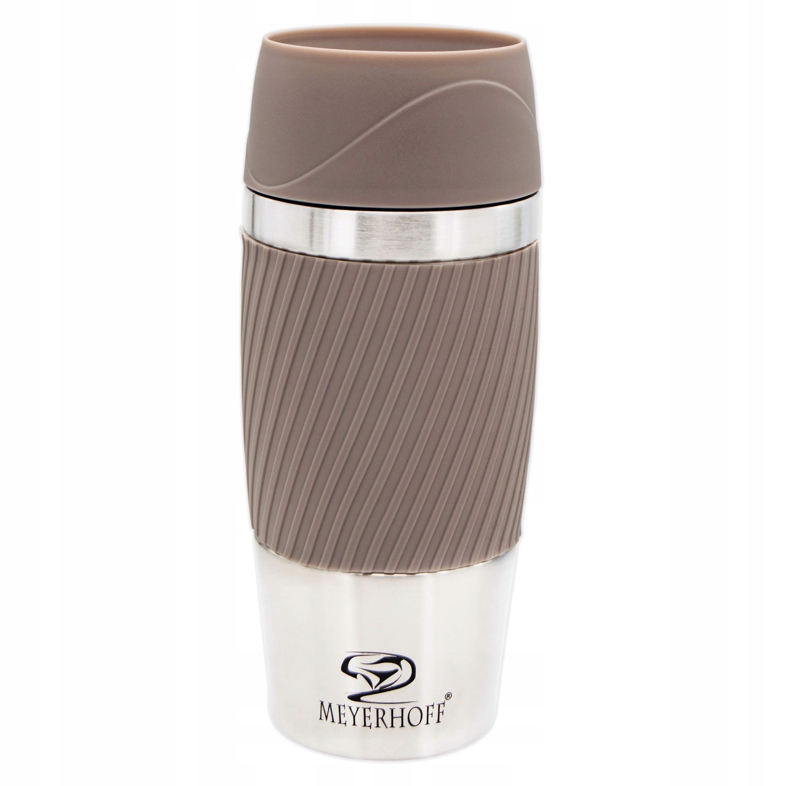 Kubek Termiczny Termos Z Klikiem 350ML Szary Mh 3225