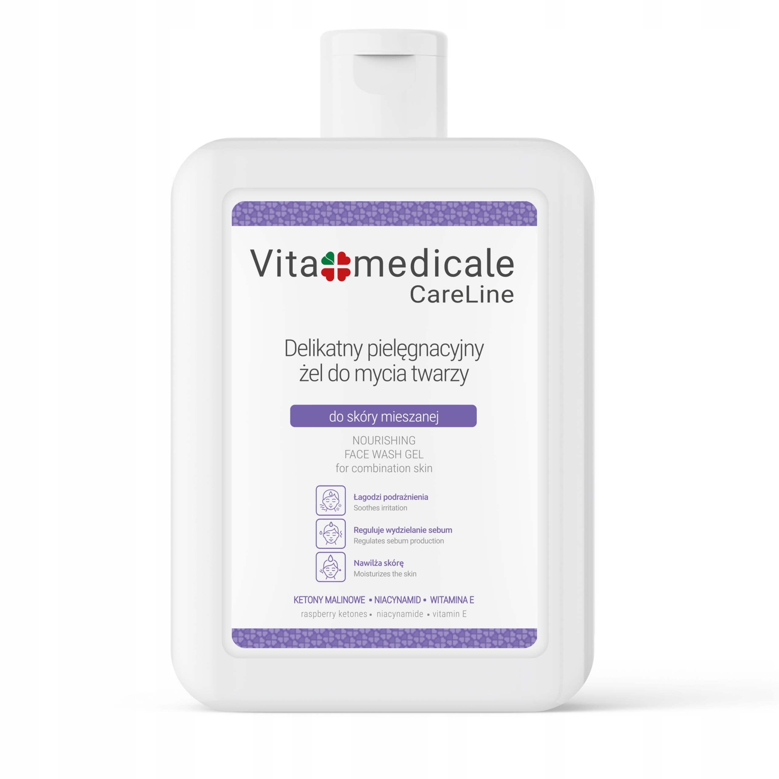 Gel na mytí obličeje VitaMedicale Suchá pečující pleť 250 ml