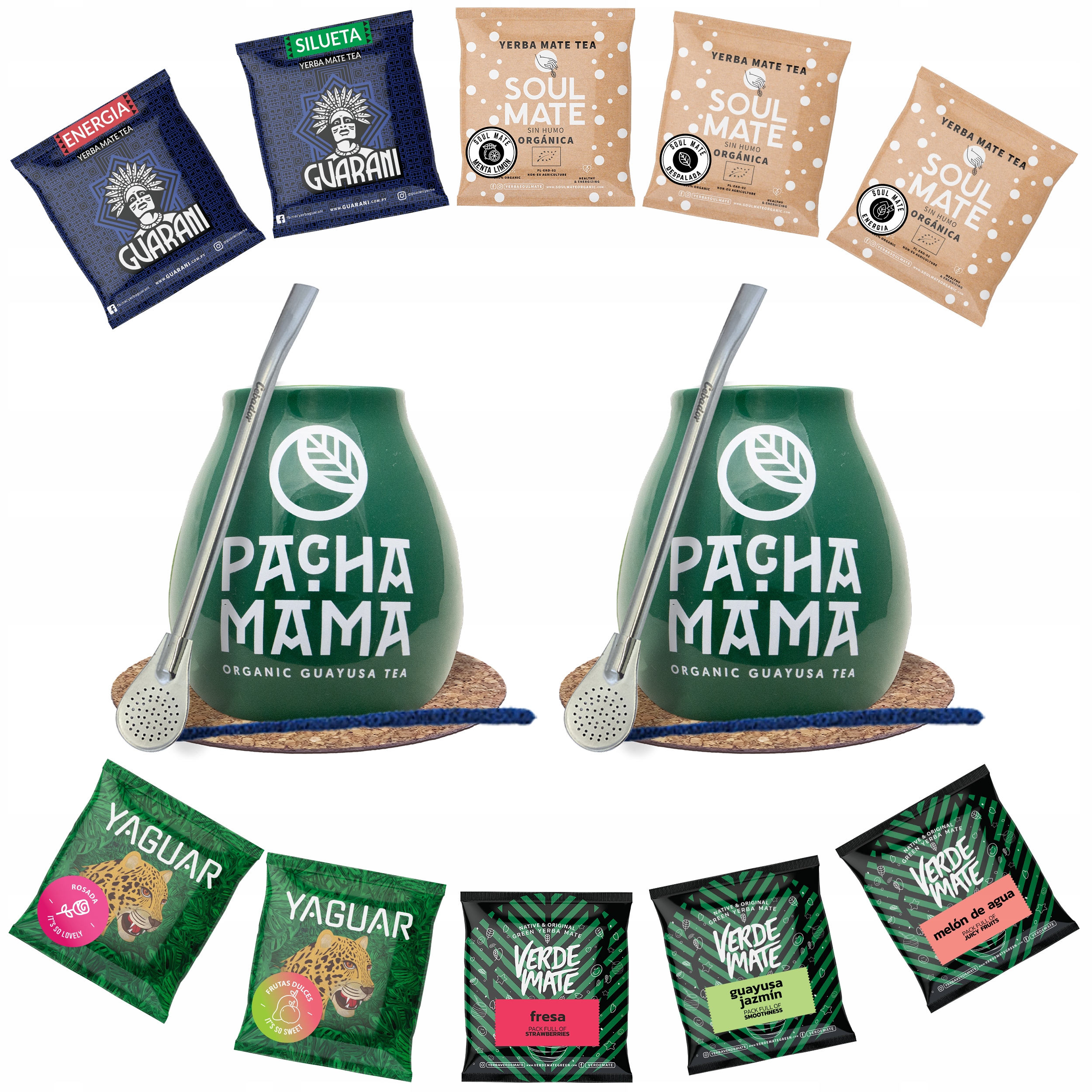 Set pro dva Yerba Mate Tykwa Bombilla 10x50g