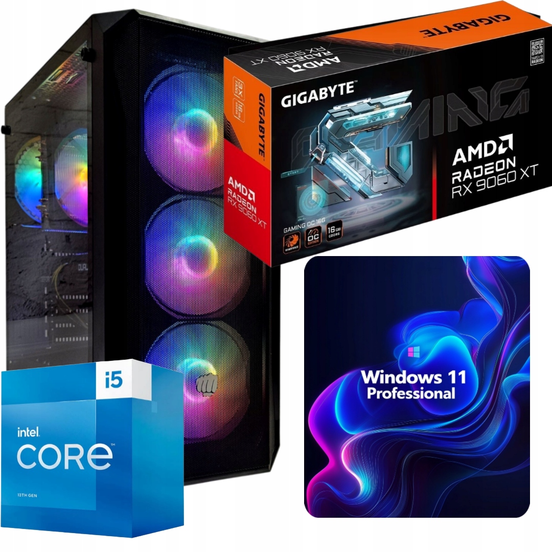 Počítač I5 32GB Rx 9060XT 16GB 1TB Win 11PRO
