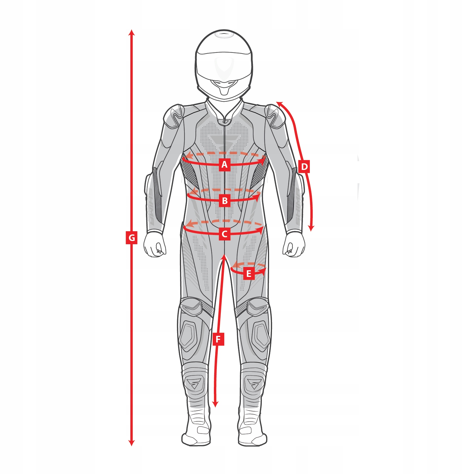 KOMBINEZON MOTOCYKLOWY | SHIMA APEX RS | MĘSKI JEDNOCZĘŚCIOWY + GRATISY Cechy dodatkowe ochraniacze