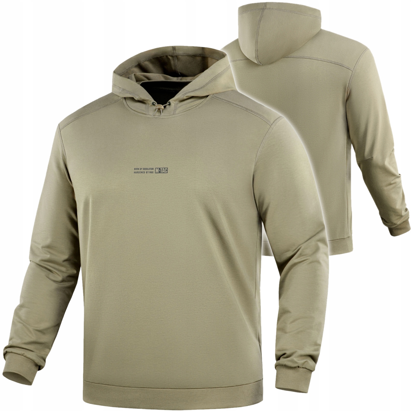 pánská mikina s kapucí M-Tac Hoodie Born by Revolution Tan XXL