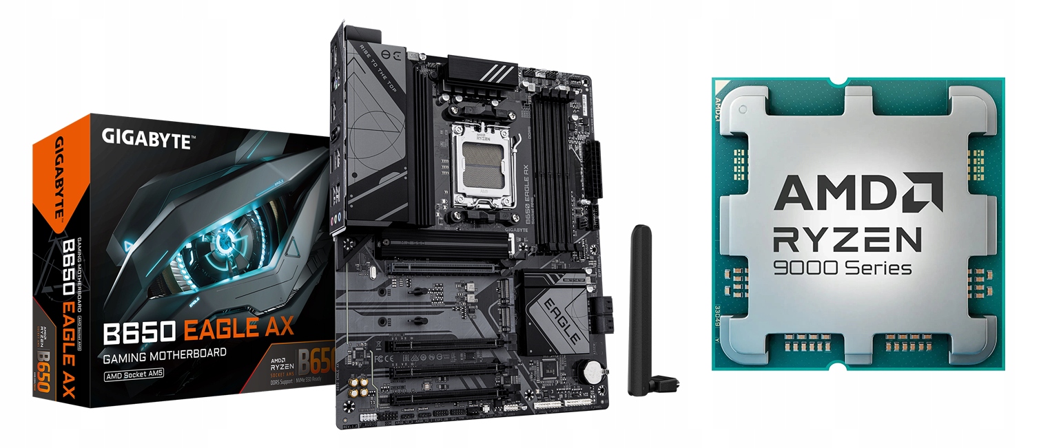 Zestaw Amd Ryzen 5 9500F Gigabyte B650 Eagle Ax