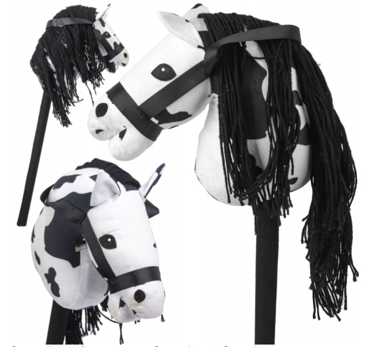 GŁOWA KONIA HOBBY HORSE KOŃ KONIK NA KIJU PLUSZOWY DŹWIĘKI