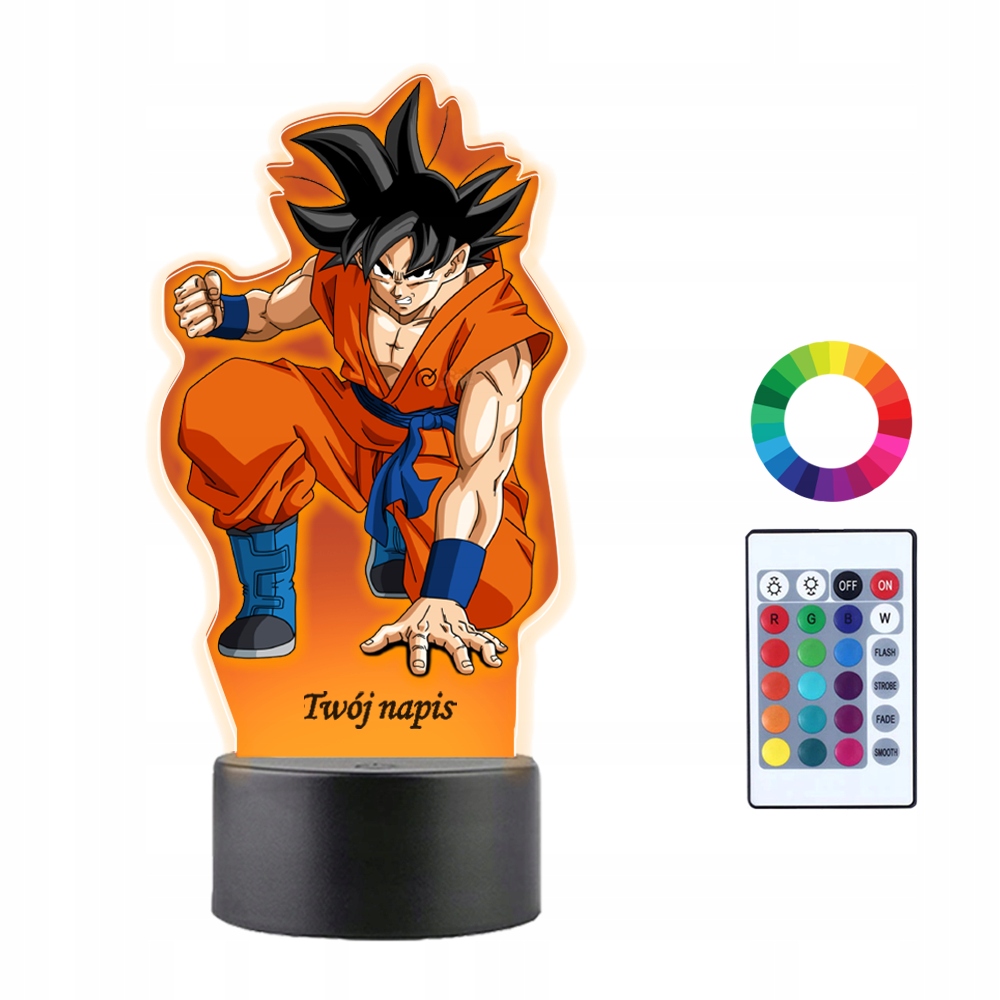 

Lampka Nocna z Nadrukiem Led Dragon Ball Anime