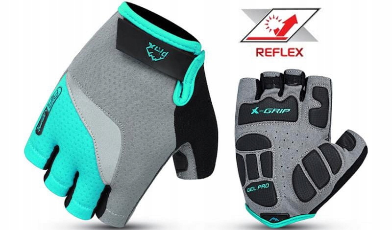 Prox Rękawiczki krótkie Ultimate miętowe Gel Pro Air Vent Reflex S