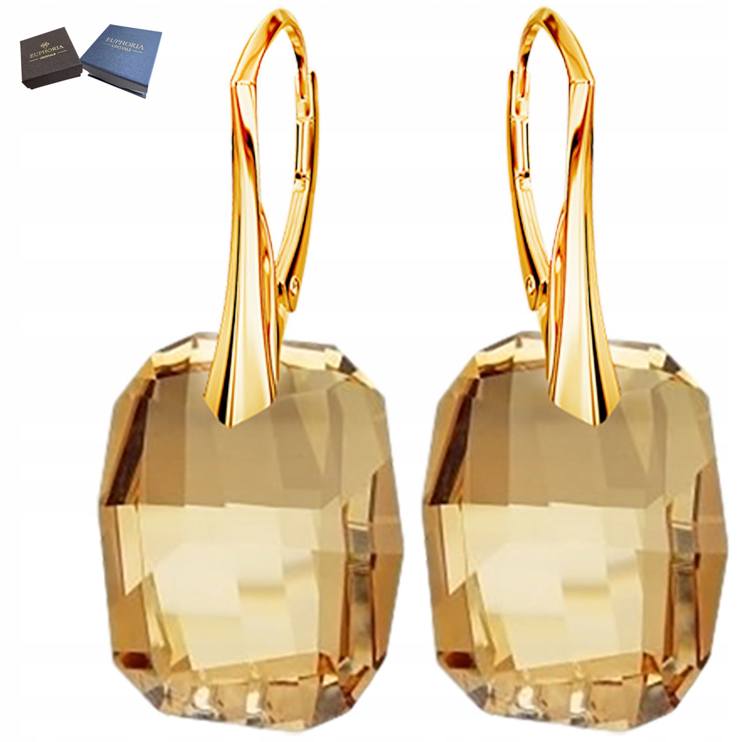 Zlaté Náušnice Dámské Stříbrné Šperky 925 Dárek pro Ženu Dlouhé