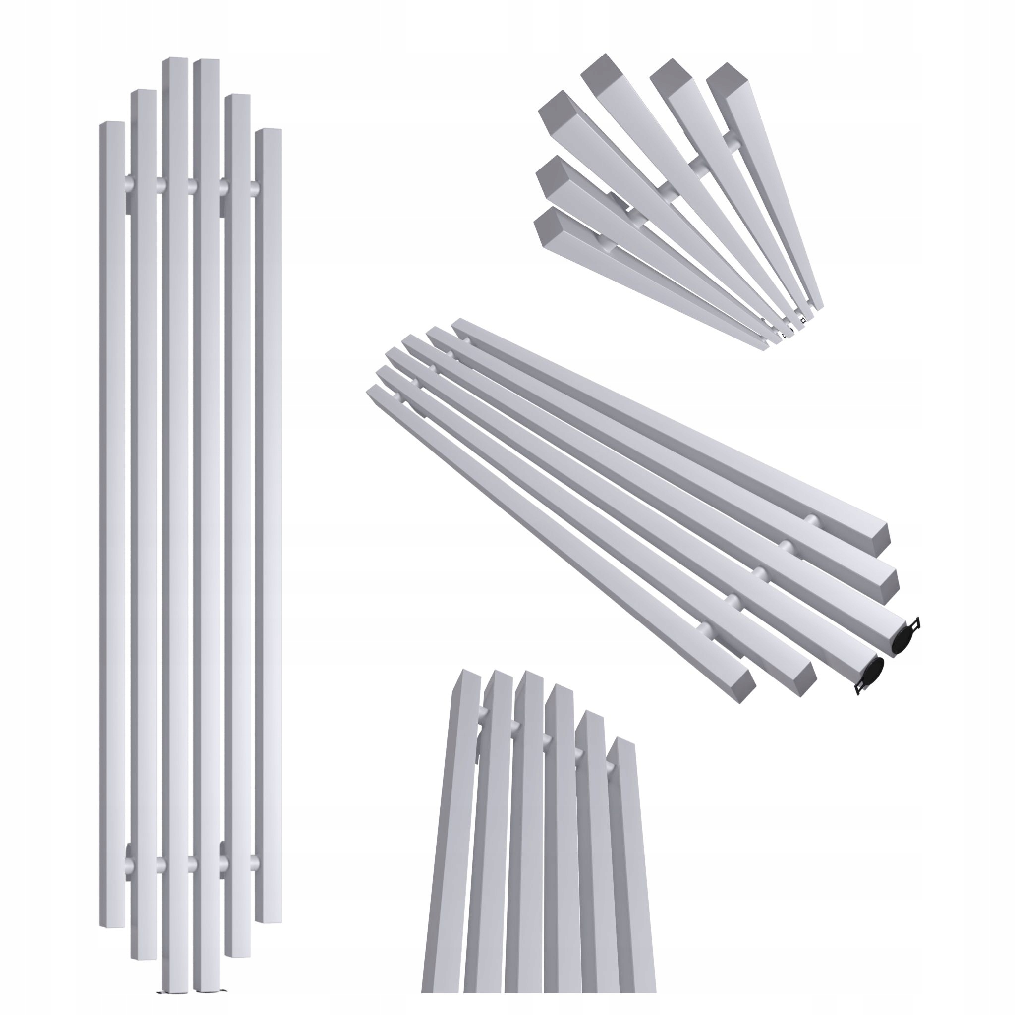 Dekorativní radiátor Bigben 180x28 šedá struktura